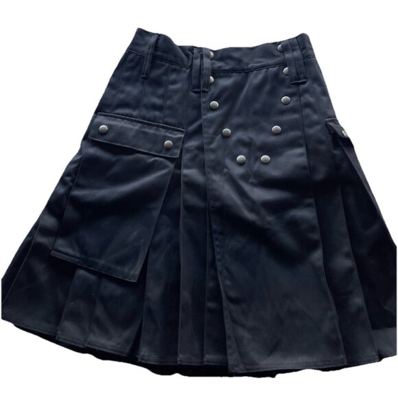 Utilikilts Men's Kilt Sz 29 (Tagged 30) Length 21.5 Black Utiliclan NWT USA - Picture 1 of 16